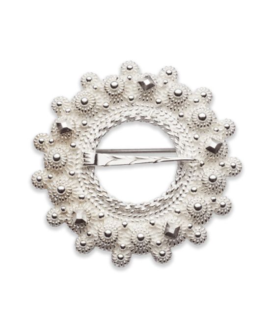 Hovedbilde Halsring Telemark - kvit