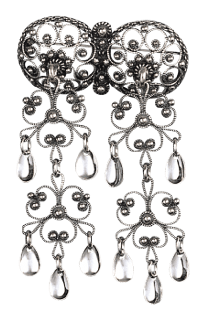 Hovedbilde halssølje, oksidert m. ...