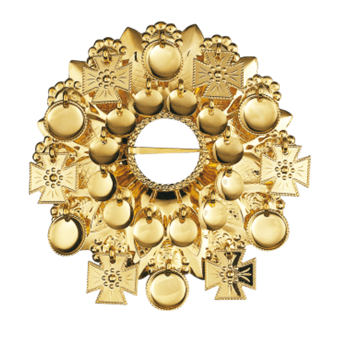 Hovedbilde sølje, forgylt