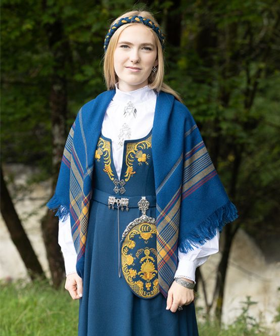 Hovedbilde Bunadsjal  Romerike blå
