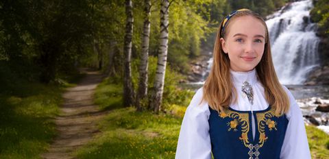 Strykefri bunadskjorte